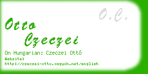 otto czeczei business card